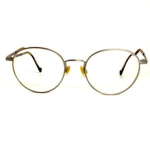 Mini Cooper Eyeglasses Silver Round Metal Frames‎ Tortoise 51-19 Germany 23427